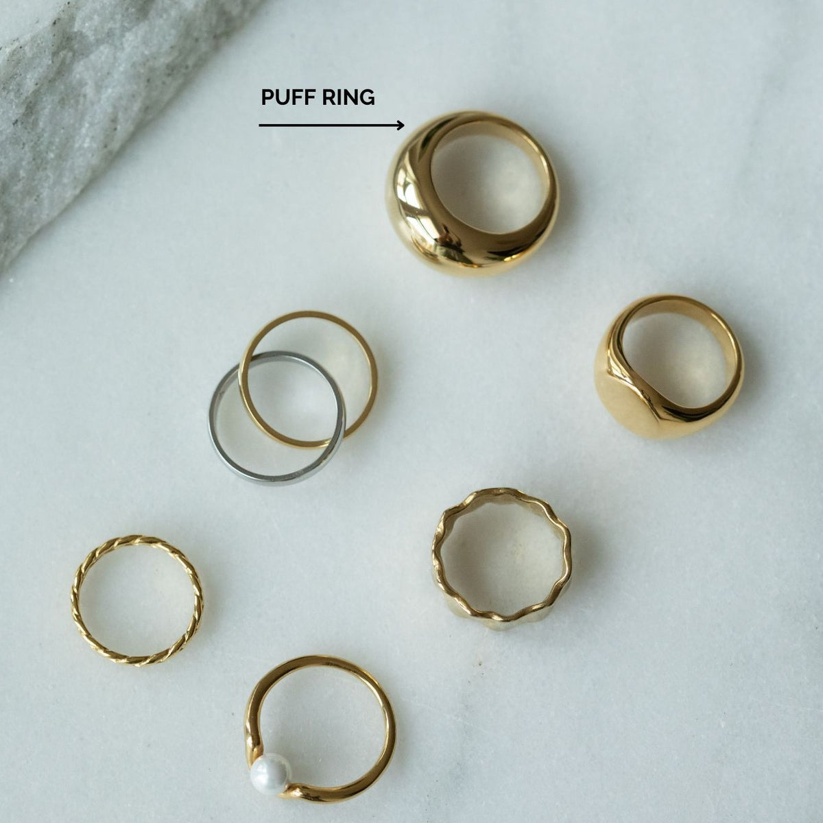 Puff Rib Ring Puff Ring – EVIE